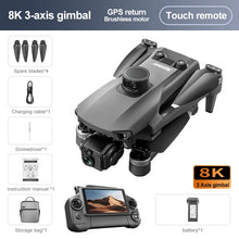 8K GPS Drone with Touchscreen, Gimbal & Obstacle Avoidance – Pro FPV UAV